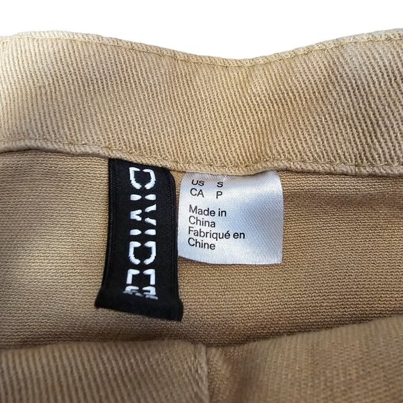 Divided Denim‎ Khaki Overall Button Dress  Size: S Excellent Used Condition - Picture 5 of 7